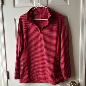 Talbot Red and Black Striped Pullover